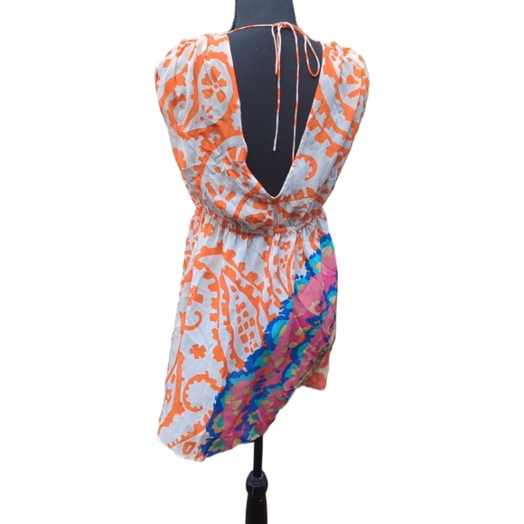 Tibi Silk Dress Beach Cover up Vacation Cruise Dress in Sz Small - Picture 3 of 16